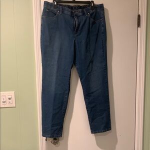 JM Collection Blue Straight Jeans Classic Style